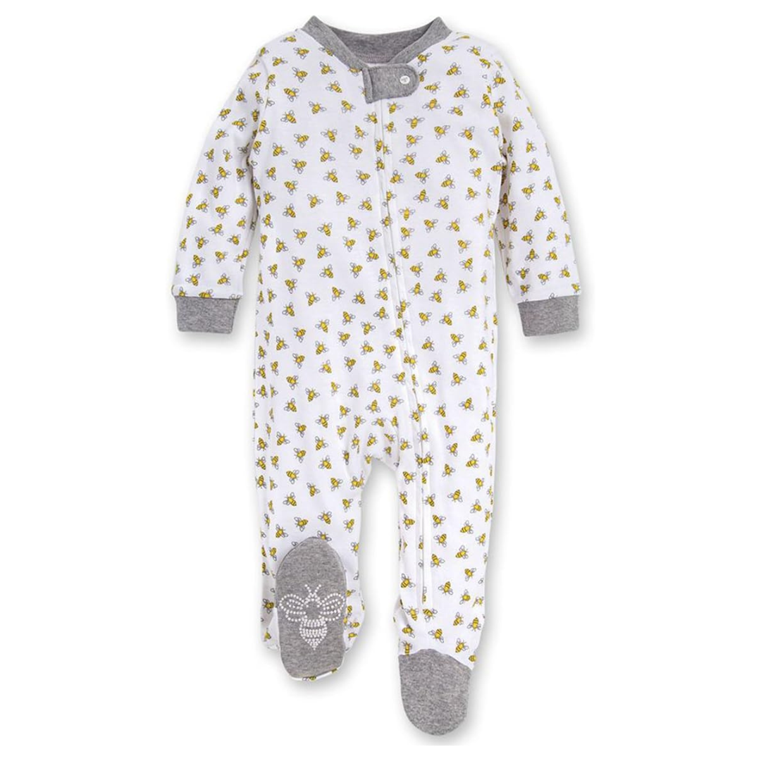 Burt’s Bees Baby 100% Organic Cotton Sleep & Play One-Piece Zip Front PJs