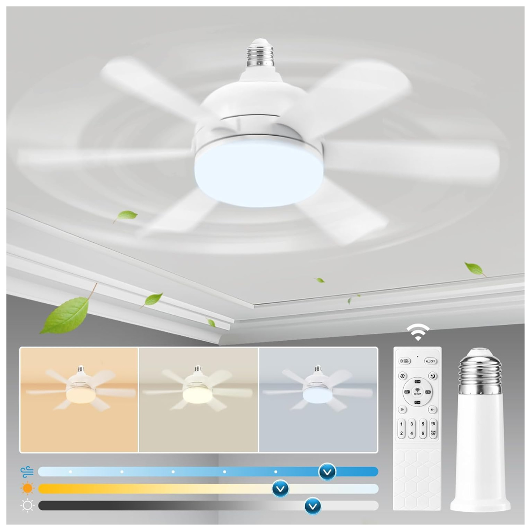 17.7" Ceiling Fans With Lights