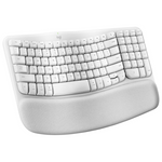 Logitech Wave Keys For Mac Wireless Ergonomic Keyboard (Off-White)