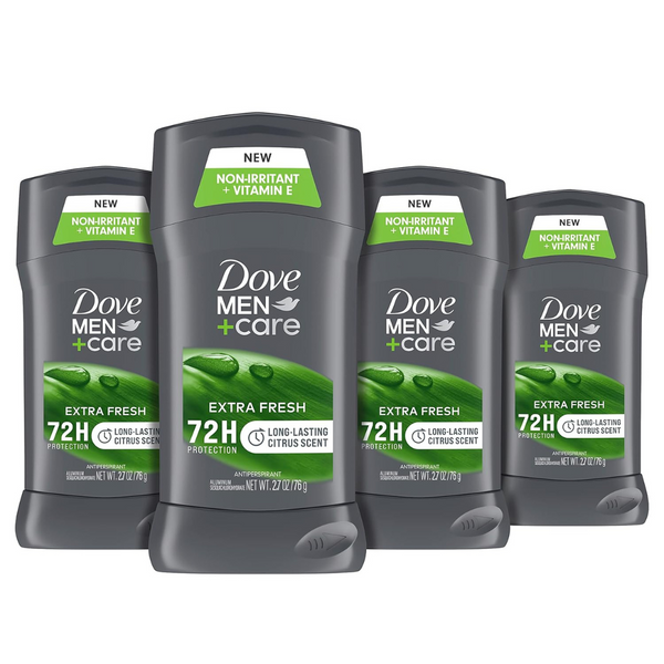 4-Pack 2.7Oz Dove Men+Care Antiperspirant Deodorant Stick