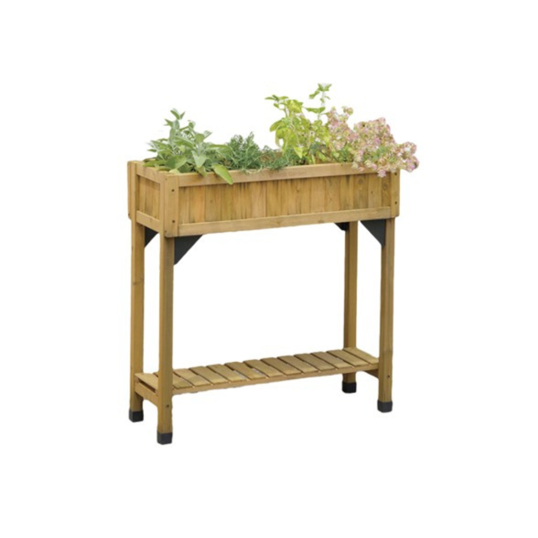 Vegtrug 4 Pocket Slimline Cedar Herb Garden Planter (3 Colors)