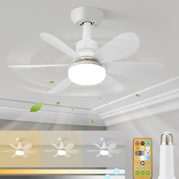 20.5" Socket Ceiling Fans With Lights