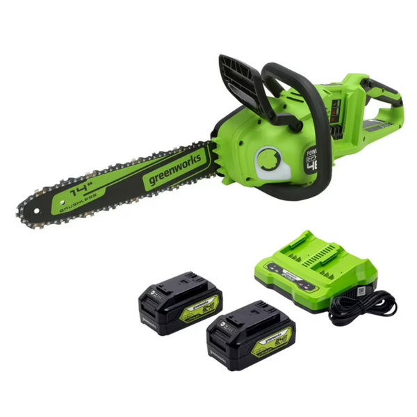 Greenworks 48V 14" Brushless Cordless Chainsaw