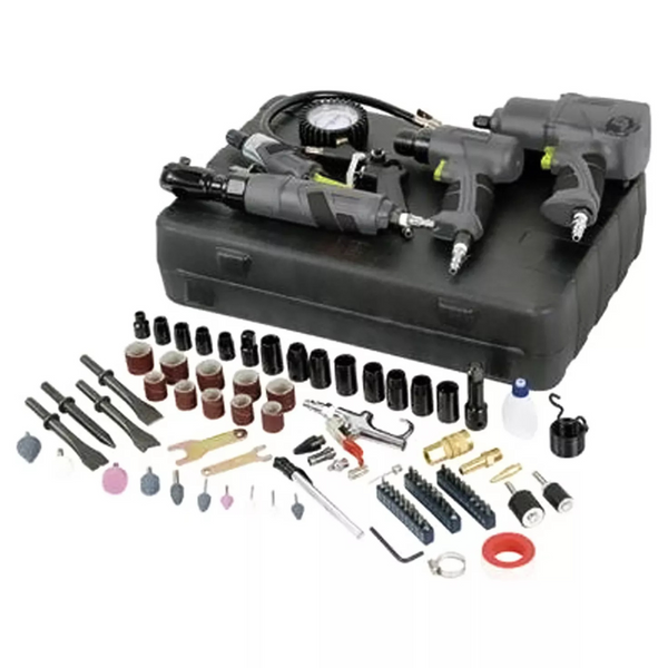 Master Mechanic 100 Piece Air Tool Kit With Impact And Ratchet Wrench