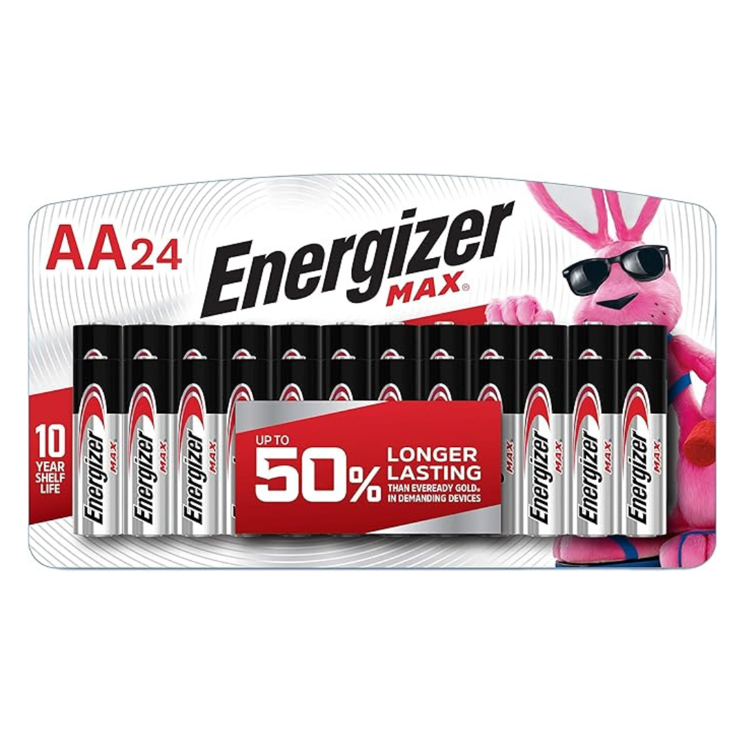 24-Count Energizer Max AA Alkaline Batteries