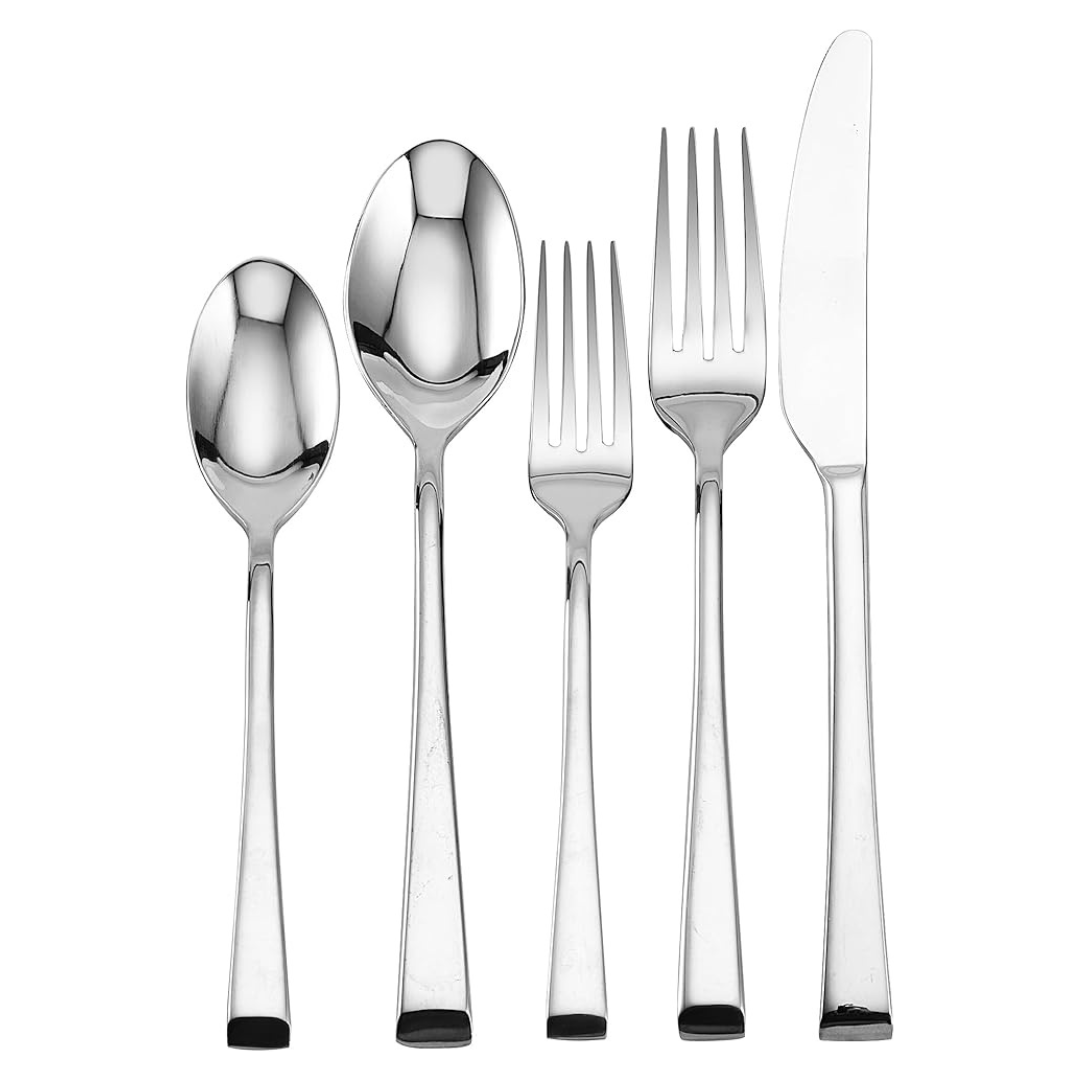 20-Piece Mikasa, Rockford Flatware 18/0 Stainless Steel Silverware Set