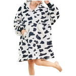 Ramees Wearable Blanket Hoodie (Cow)