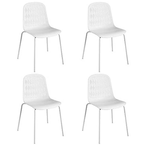 4-Set KM Legend Modern Chairs With Metal Legs