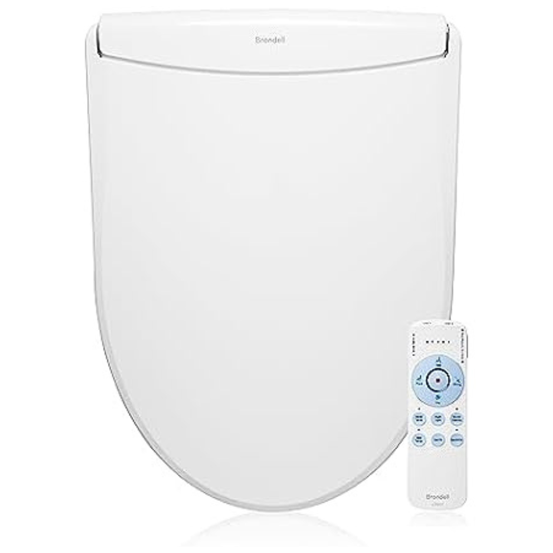 Brondell LS1800-EW Swash Electric Bidet Toilet Seat W/Remote