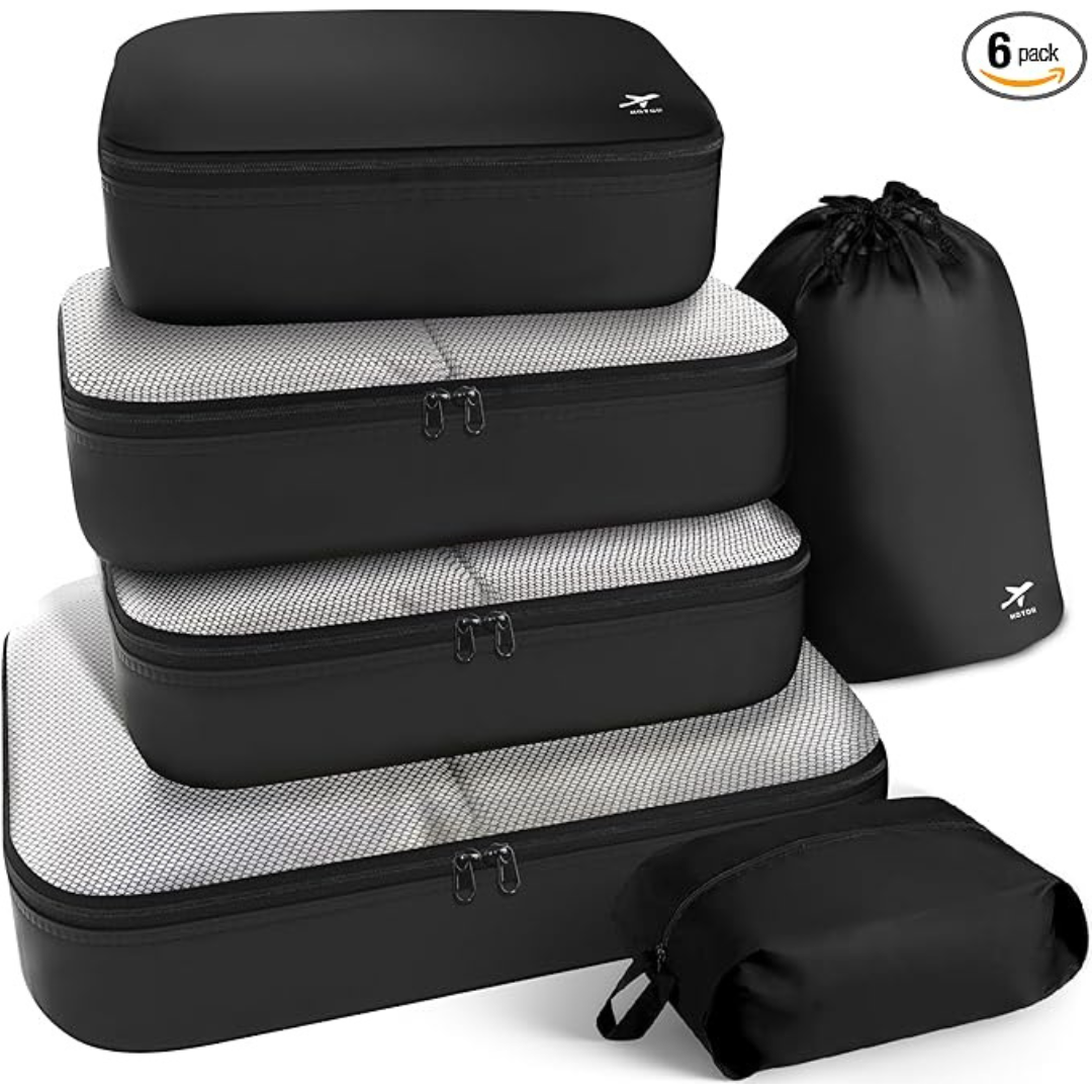 6 Pcs Light Premium Suitcase Organizer Bags Set