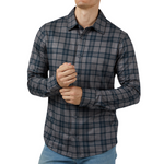 32 Degrees Men's Soft Stretch Knit Long Sleeve Button-up Shirts