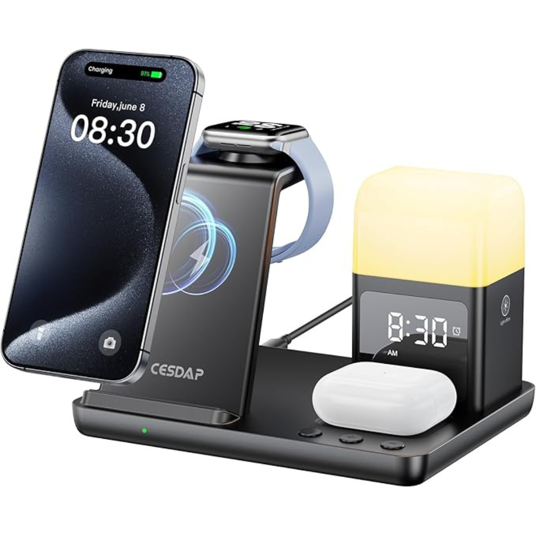 6-in-1 Wireless Charging Station for Apple Devices