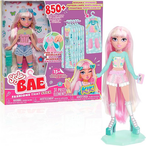 28-Piece Just Play Style Bae Kiki 10" Fashion Doll and Accessories