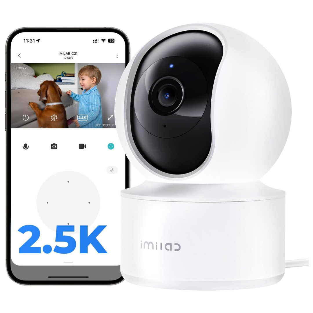 IMILAB C21 2.5K 360 View Indoor Security Camera