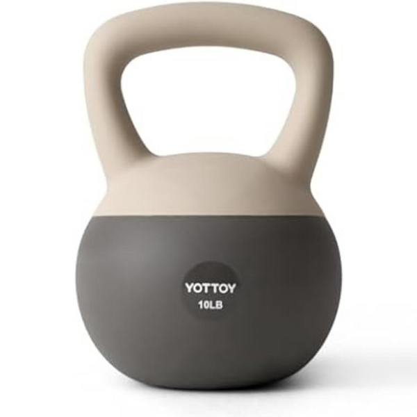 YOTTOY 10 lb Soft Kettlebells with Anti-Slip Base & Impact-Resistant Design