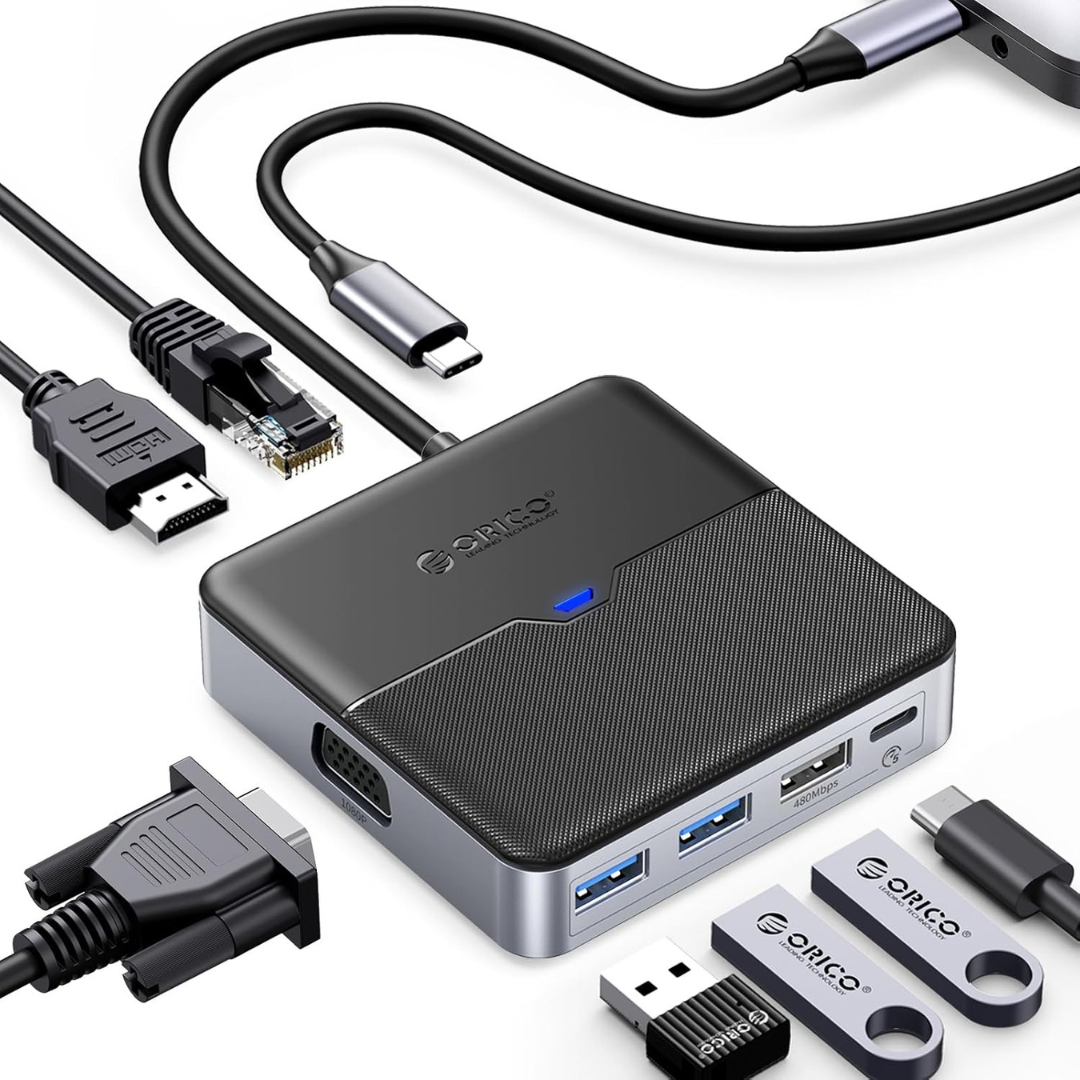 ORICO 5 in 1 USB-C Docking Station with 4K HDMI