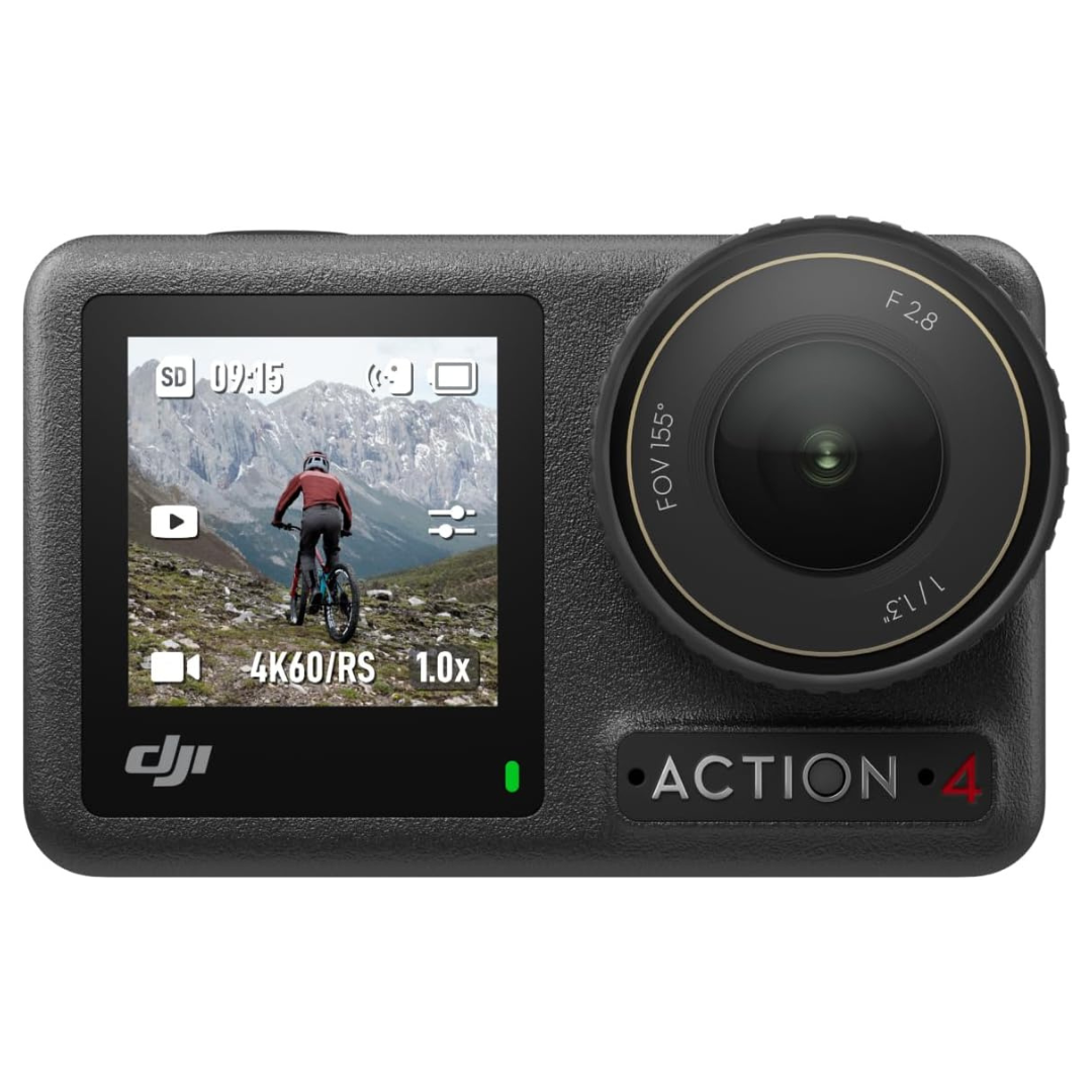 DJI Osmo Action 4 Standard Combo, 4K/120fps Waterproof Action Camera With A 1/1.3-Inch Sensor