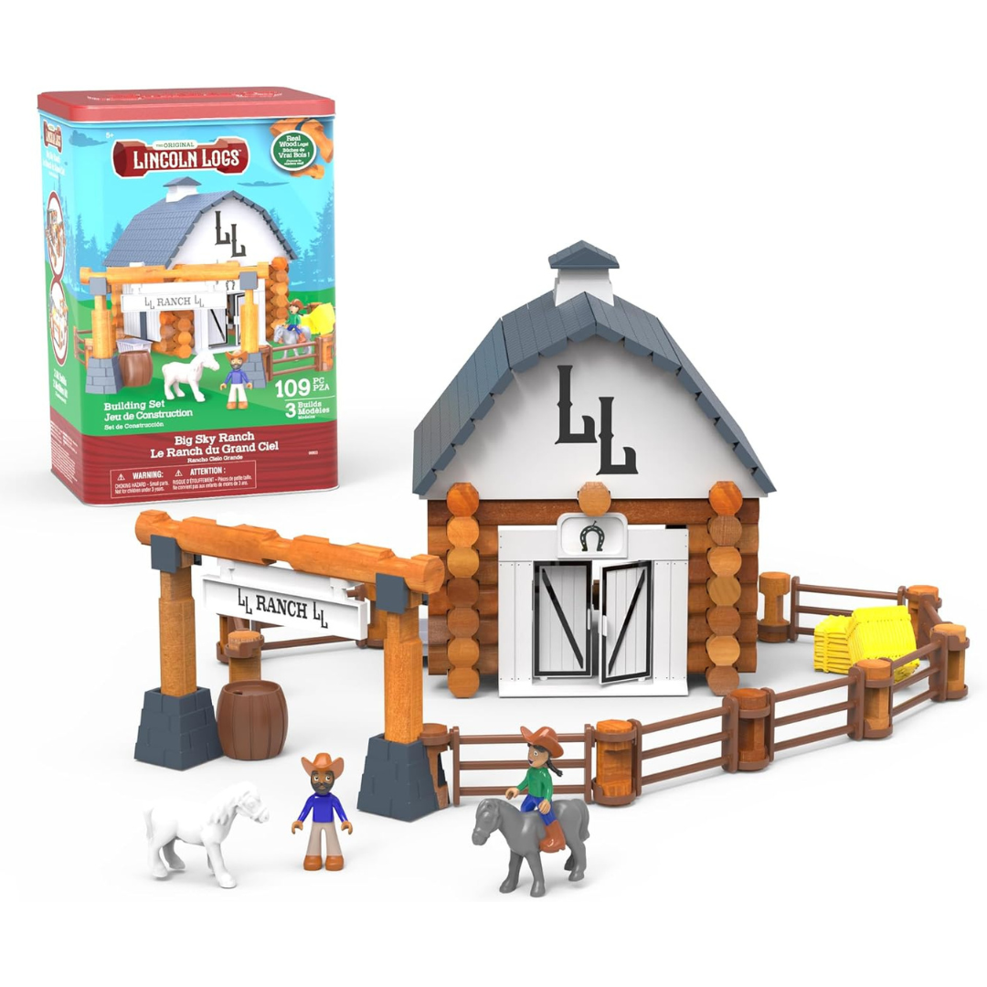 Lincoln Logs Big Sky Ranch Building Set (109 Pcs)