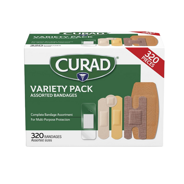 320-Count Curad Bulk Variety Pack Assorted Flex-Fabric Bandages