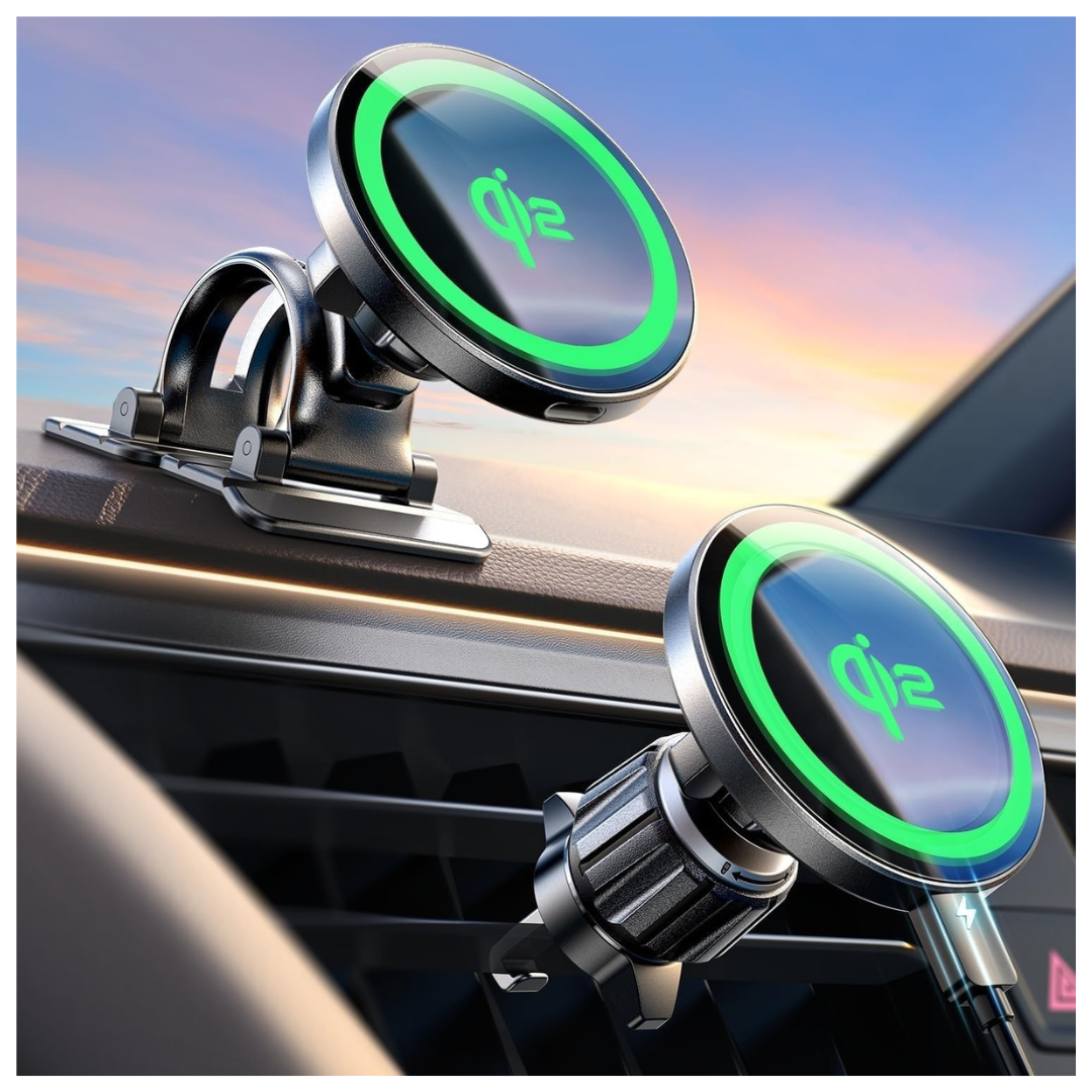 LISEN Qi2 15W Magnetic Wireless MagSafe Car Mount Charger