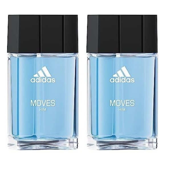 2-Pack Adidas Moves For Men Eau de Toilette Spray 1.6 Fl OZ