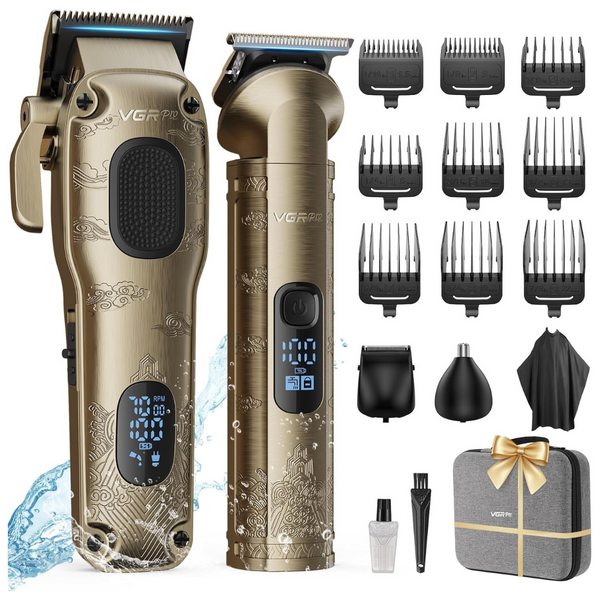 VGRPRO Professional Cordless Hair Clipper Set