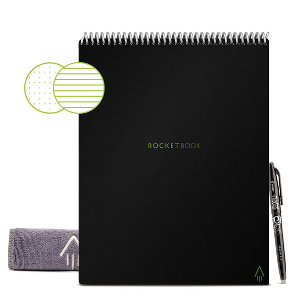 8.5" x 11" Rocketbook Flip Smart Reusable Spiral Notepad