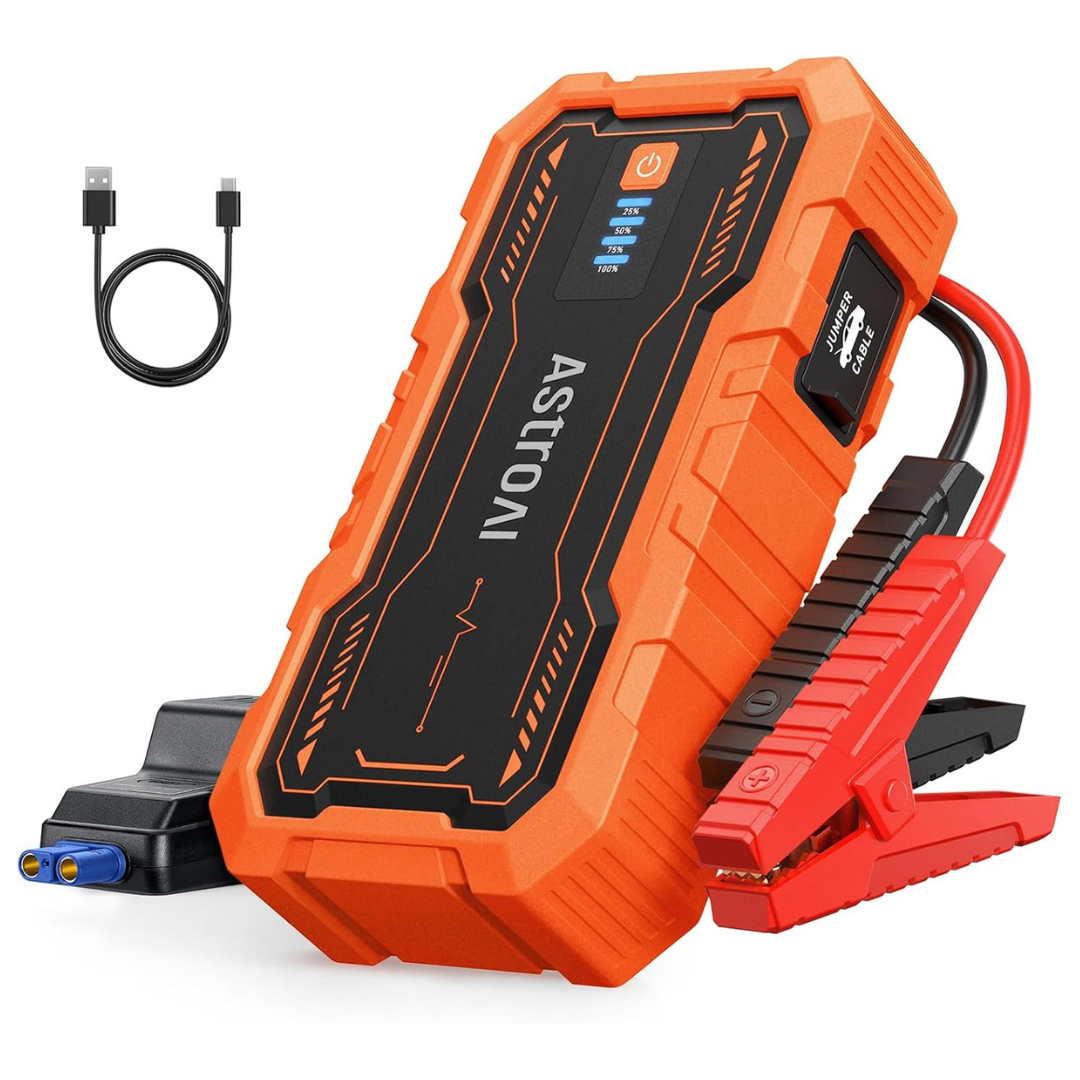 AstroAI S8 Pro 3000A 12V Car Battery Jump Starter (Orange)