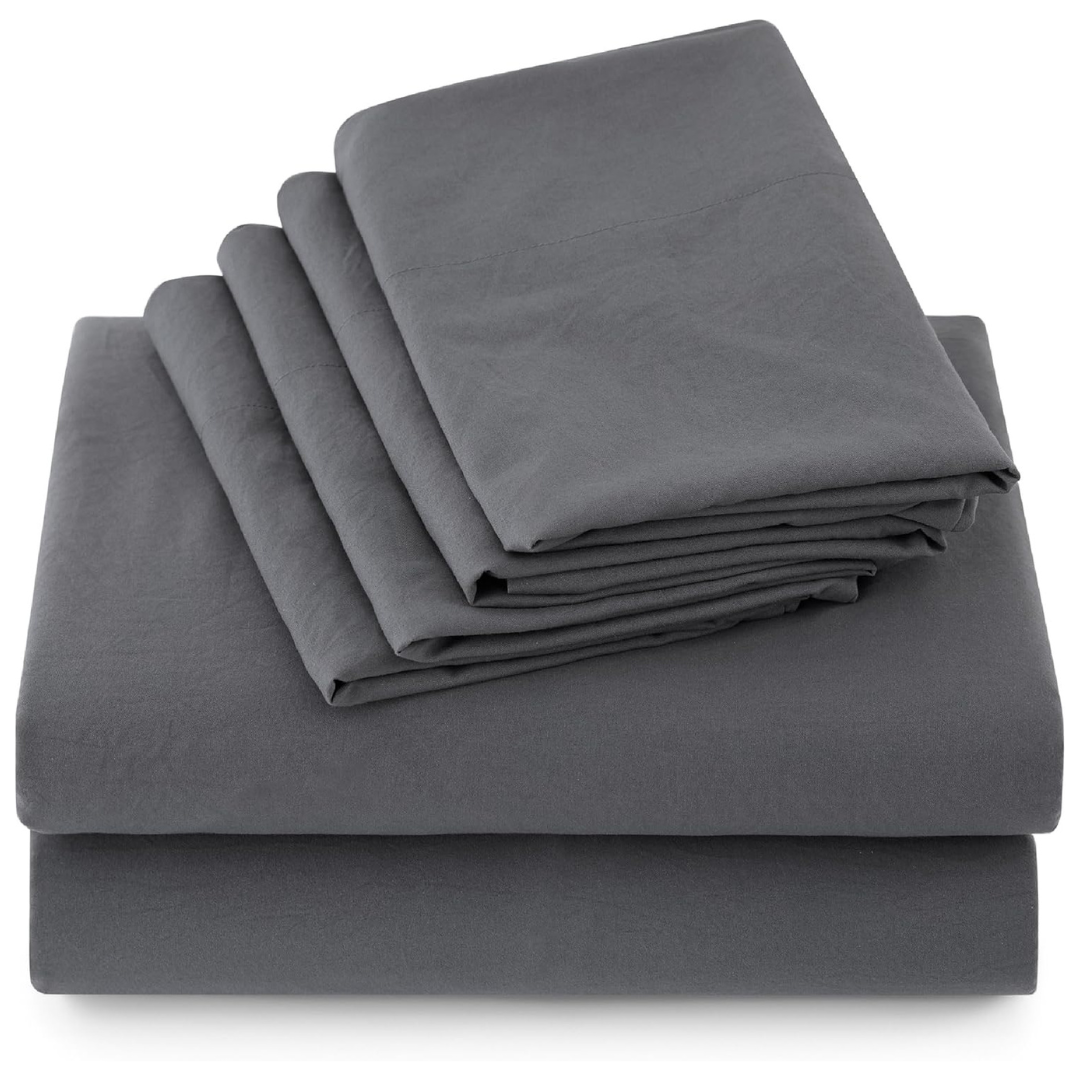 6-Piece Bedsure Prewashed Ultra-Soft Queen Sheet Set