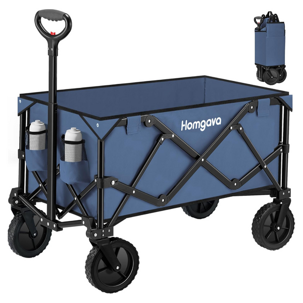 150L Heavy Duty Collapsible Folding Wagon Cart (Various Colors)