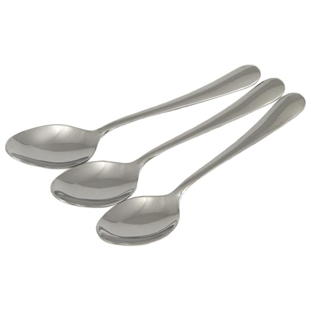 3-Piece 6" Stainless Steel Chef Craft Heavy Duty Teaspoon