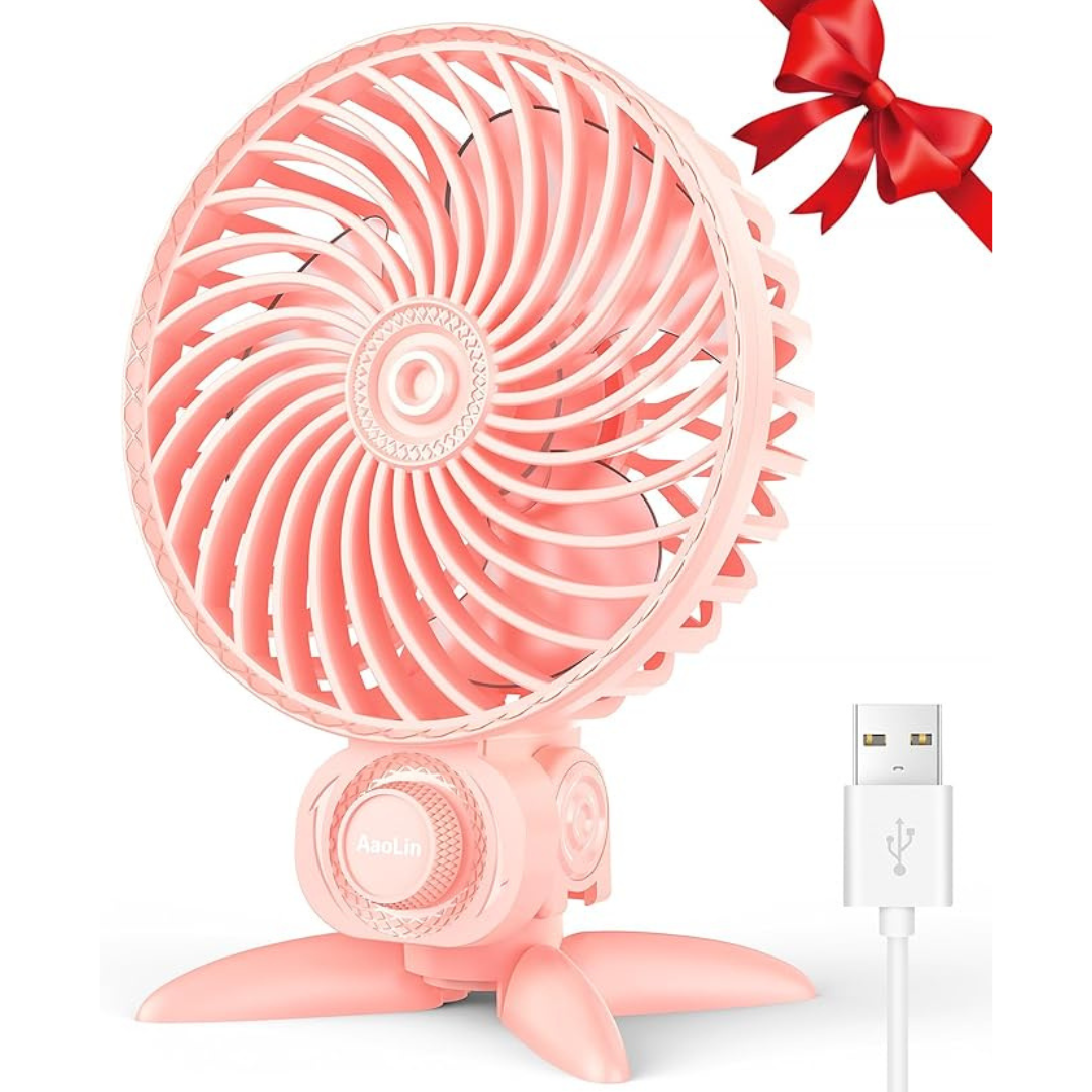 Quiet Portable USB Desk Mini Fans With CVT Variable Speeds