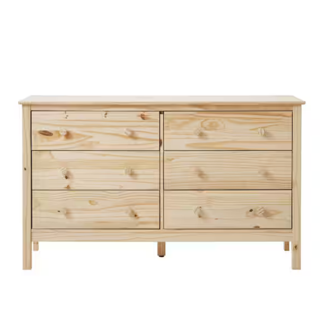 StyleWell Unfinished 6 Drawer 54 Inch Dresser