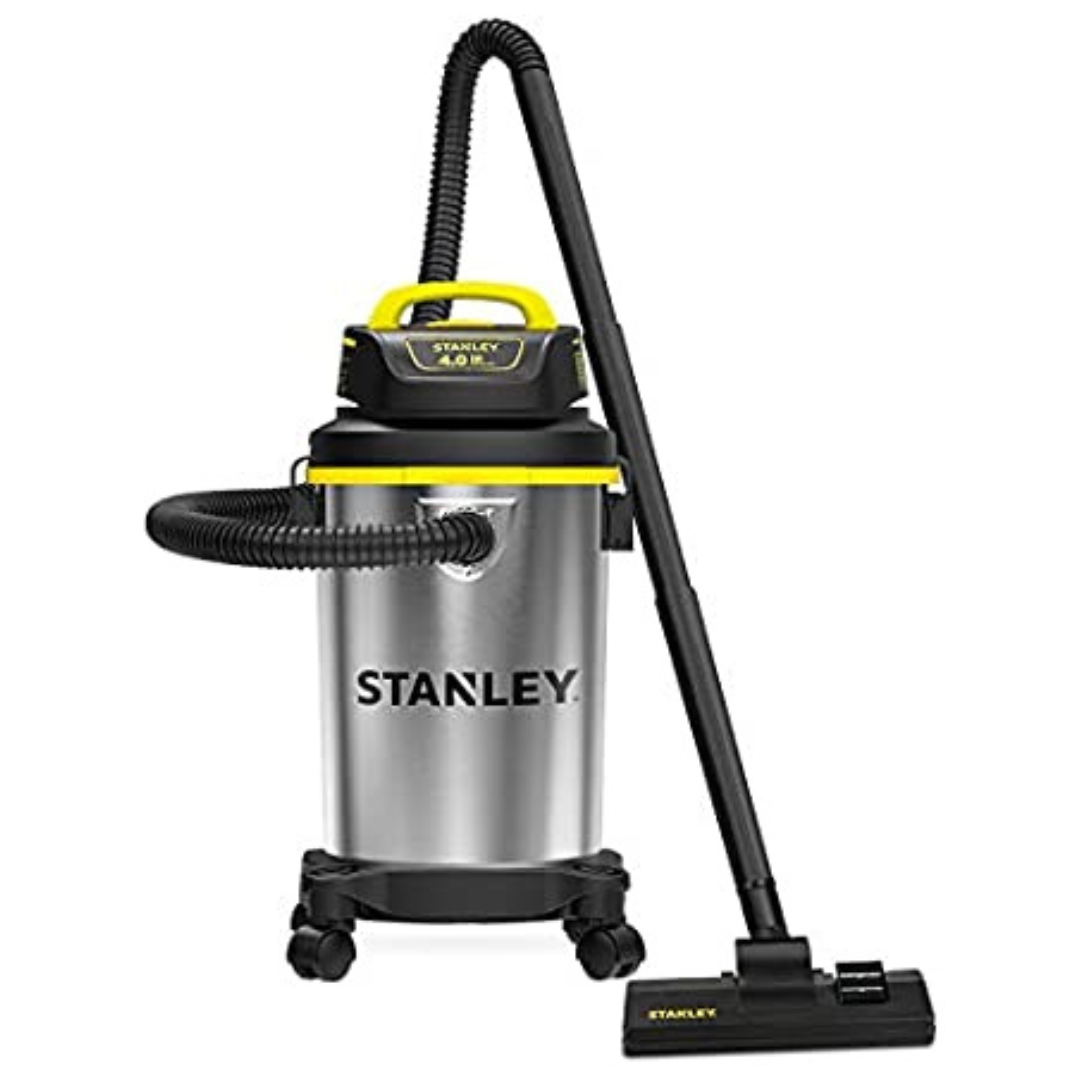 Stanley 3Iin-1 4 Gallon Wet/Dry Vacuum, 4 Peak HP With Blower