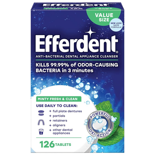 126-Count Efferdent Retainer Denture Cleaning Tablets