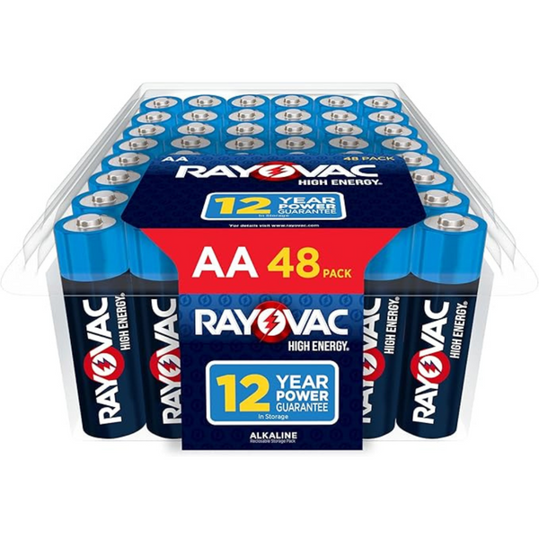 48-Count Rayovac High-Energy Alkaline AA Batteries