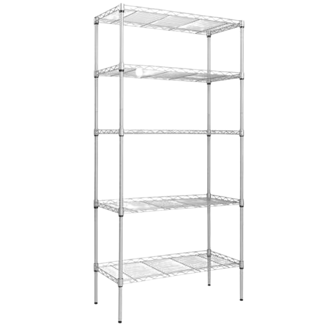 5-Tier Ktaxon Wire Shelving Steel Storage Rack Unit