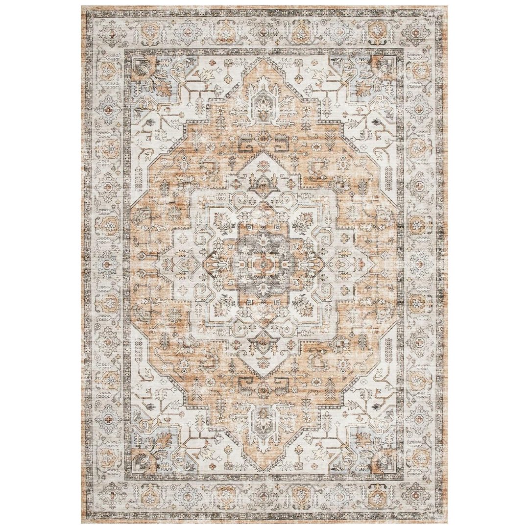 5' x 7' Washable Vintage Soft Traditional Rugs