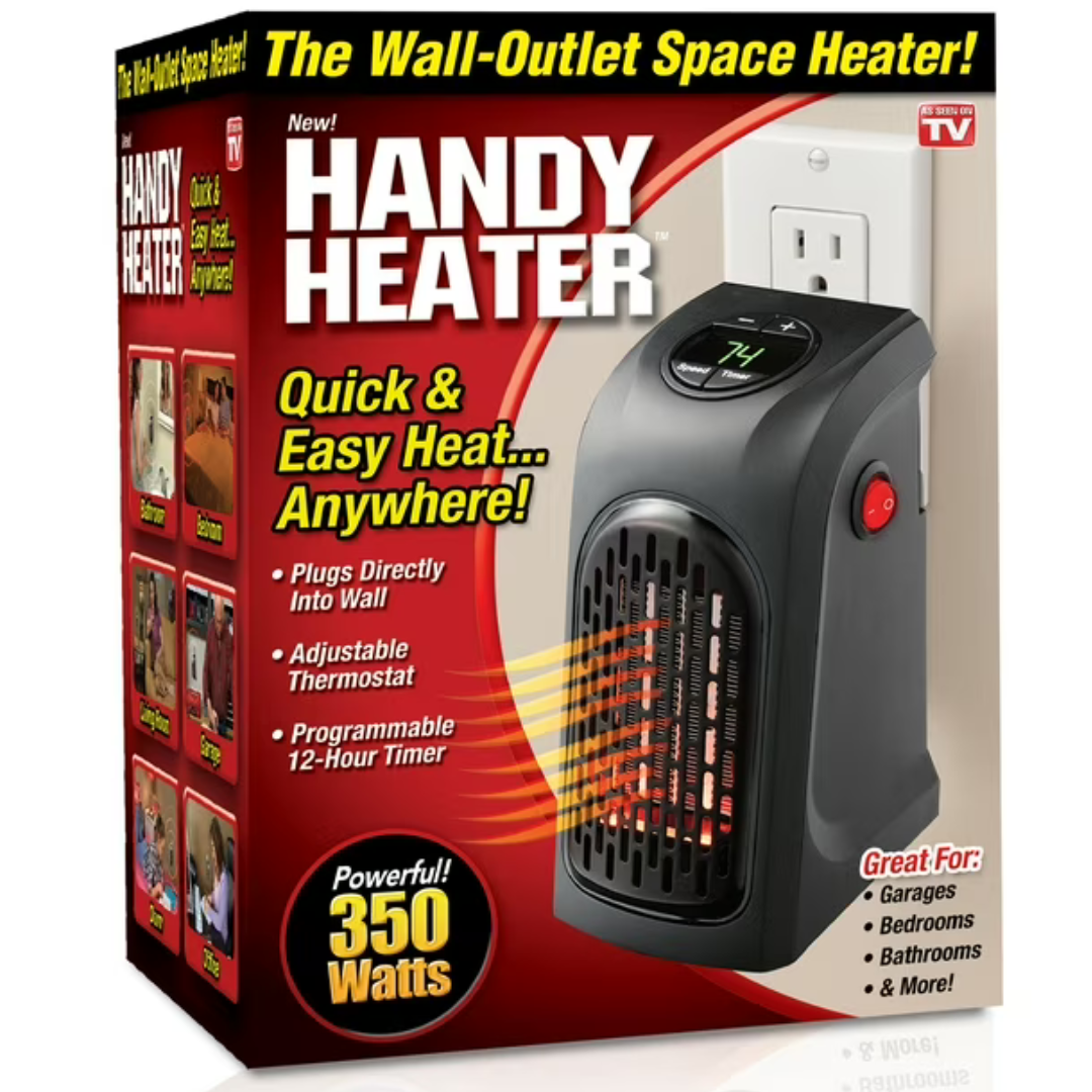 Ontel 350 Watts Handy Heater Plug-In Personal Heater