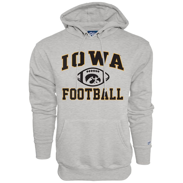 Blue 84 Men's Iowa Hawkeyes Hoodie (Grey)