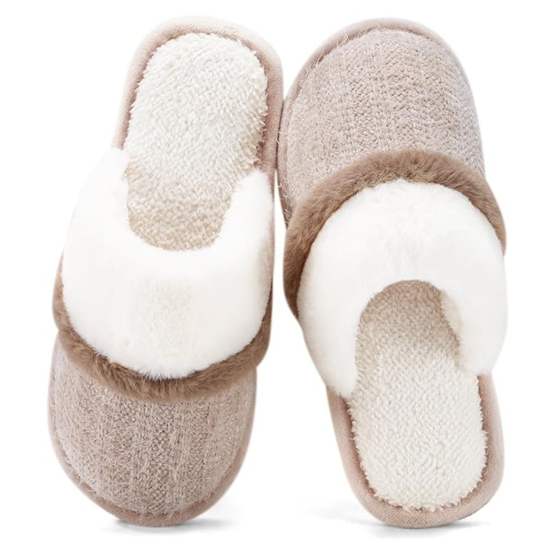 Women's Fuzzy Memory Foam Anti-Skid Sole House Shoes