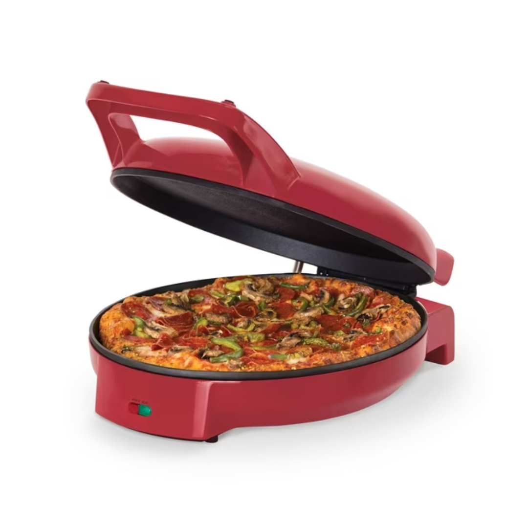 Dash 12″ Pizza Griddle, Personal Pizza Maker With Dual Cooking Surfaces