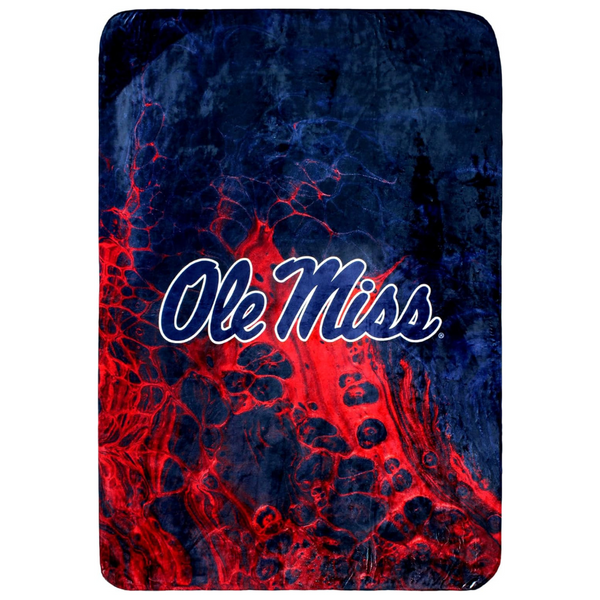 College Covers Everything Comfy Ole Miss Rebels Color Swept Soft Throw Blanket (42" x 60")