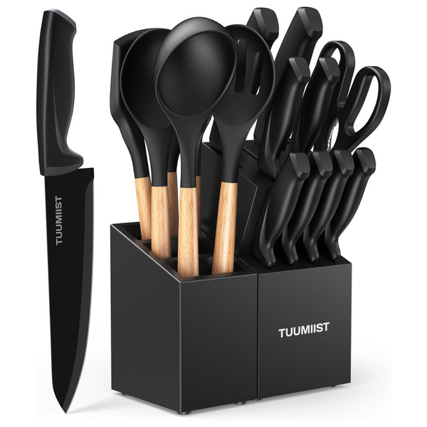 18-Piece Tuumiist Kitchen Utensils Knife Sets