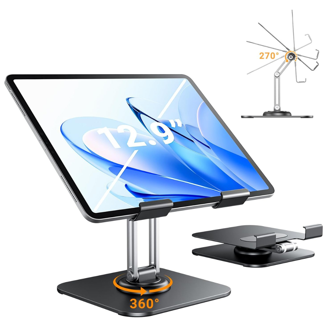 Adjustable Foldable Tablet Stand For Desk 12.9"-4.7"