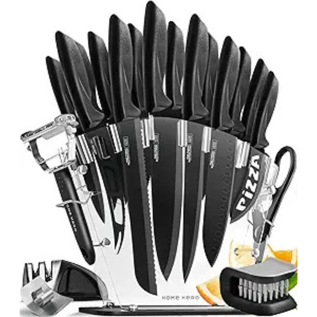 17-Piece Home Hero Kitchen Knife Block Set