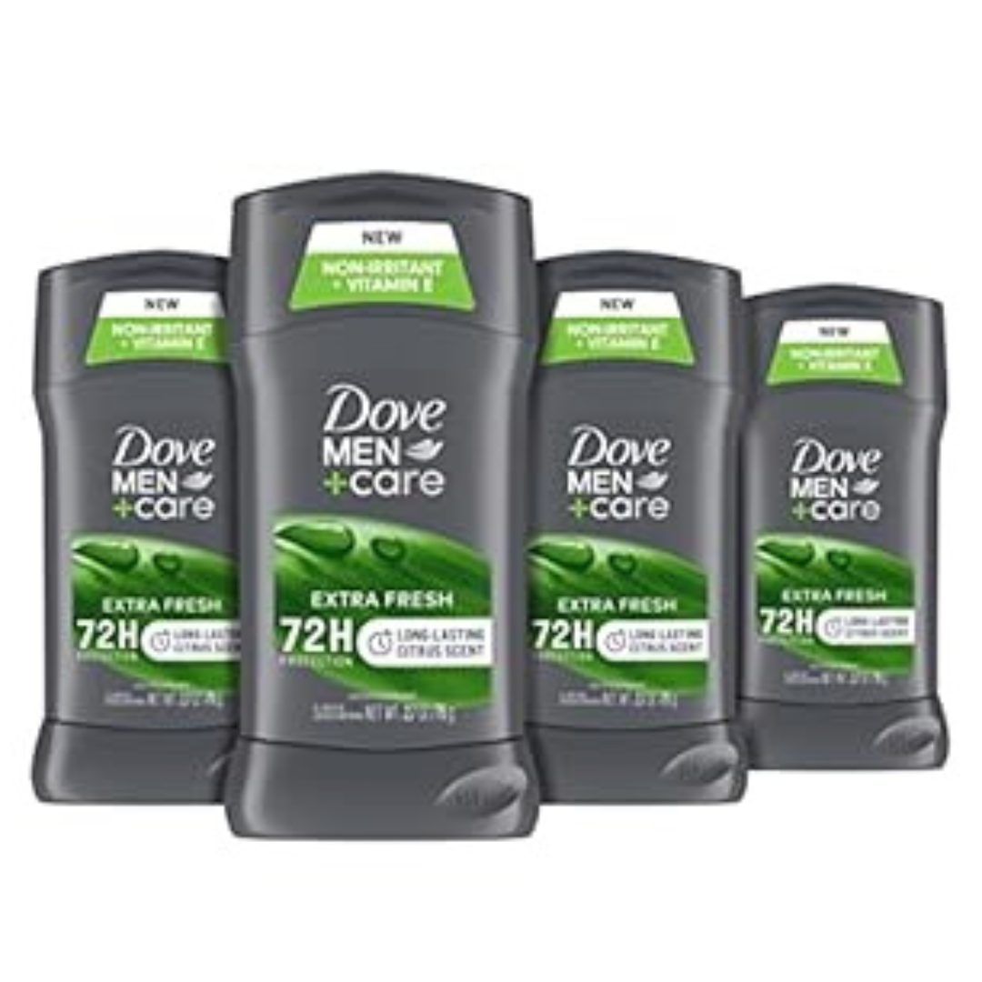 4-Pack 2.7Oz Dove Men+Care Antiperspirant Deodorant Stick