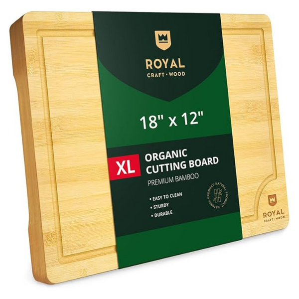 Royal Craft Wood Extra Large Bamboo Serving & Chopping Board