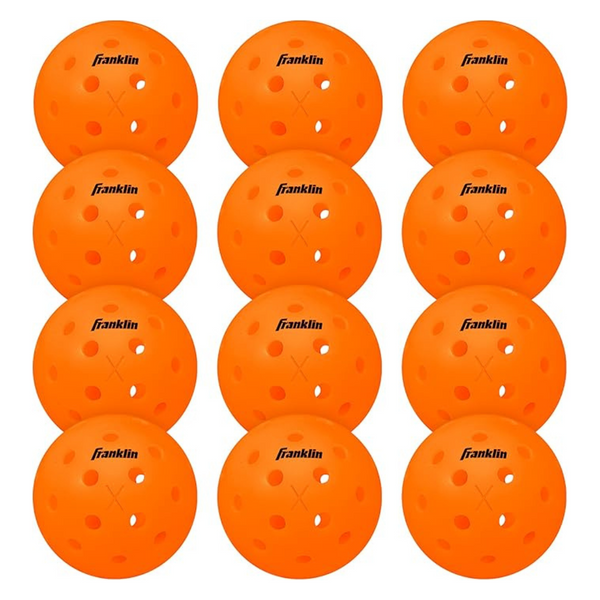 12-Pack Franklin Sports Official Ball Of US Open X-40 Outdoor Pickleballs