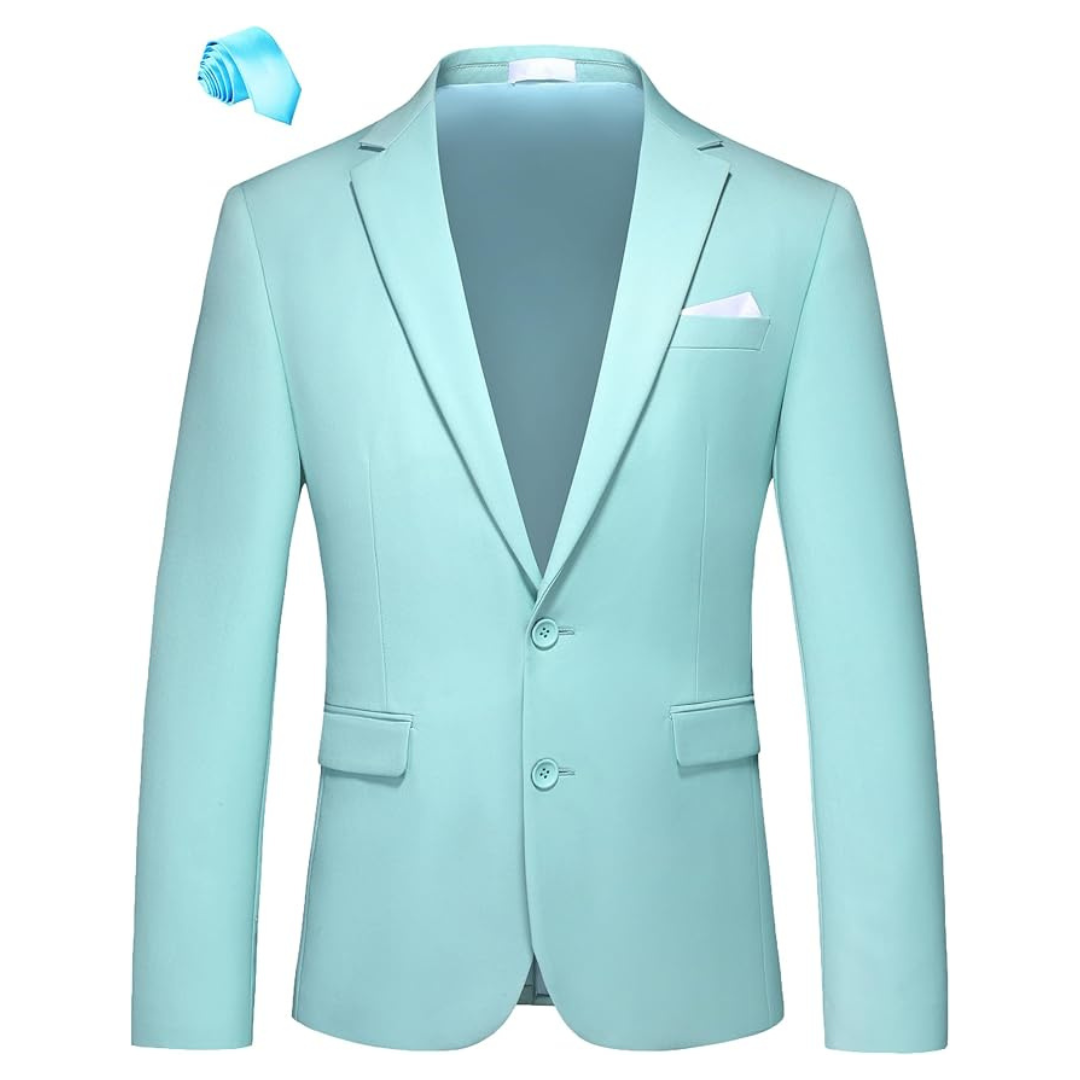 Mogu Men's Slim Fit Sport Casual Formal Suit Jacket